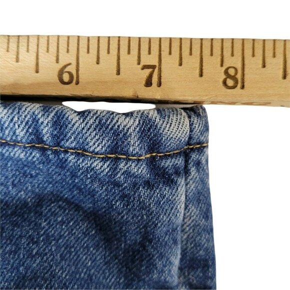 LL Bean Double L Red Flannel Lined Jeans Size 12T 30X33 Relaxed Fit High Rise - Picture 12 of 13